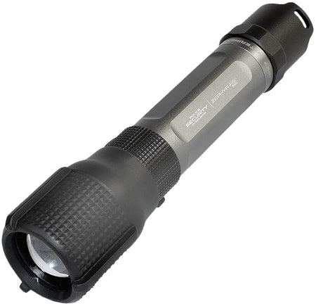Police Security Zephyr-RS Tactical Rechargeable Flashlight Gray 200/550 Lumens White LED
