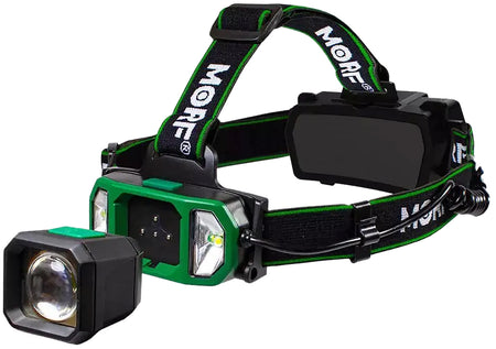 Police Security MORF R700 Black 3-in-1 Removable Rechargeable Headlamp 300/500/700 Lumens