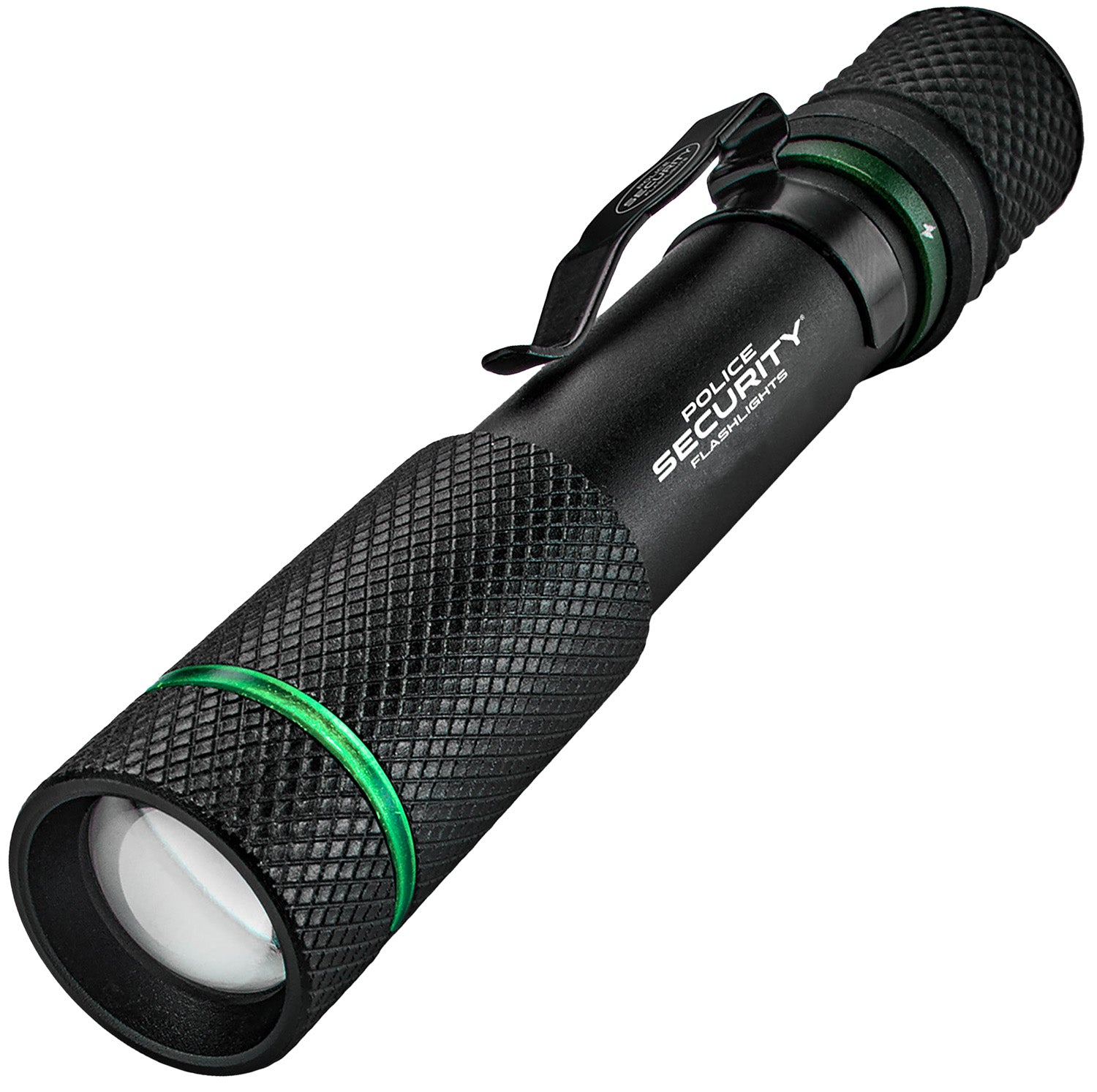 Police Security Aura-RS Black Rechargeable Flashlight 60/260 Lumens White LED