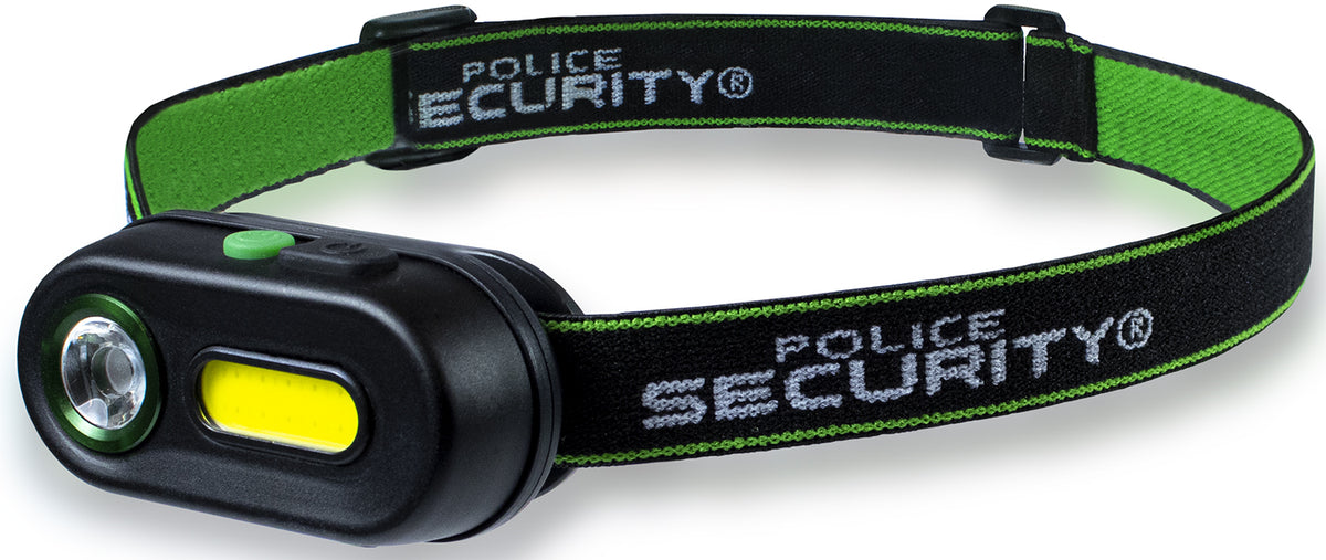 Police Security Colt-R Black Rechargeable Headlamp 65/150/250/400 Lumens White LED
