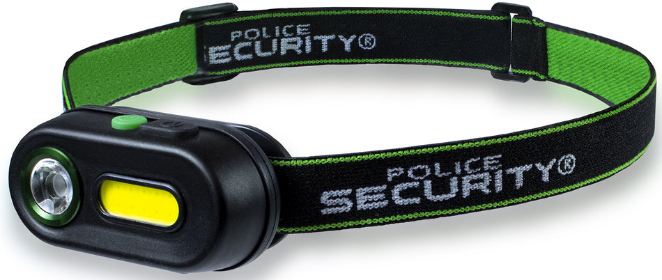 Police Security Colt-R Black Rechargeable Headlamp 65/150/250/400 Lumens White LED