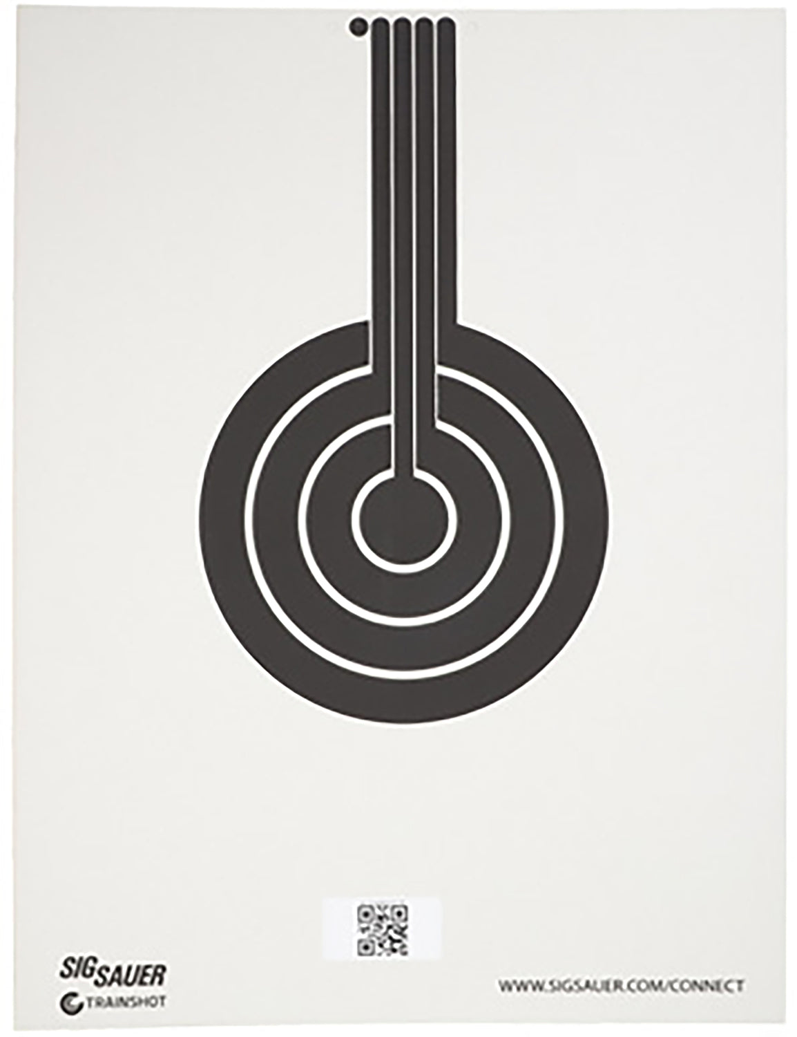 Sig Sauer SCT350 T300 Bullseye Replacement Hanging Target Black/White