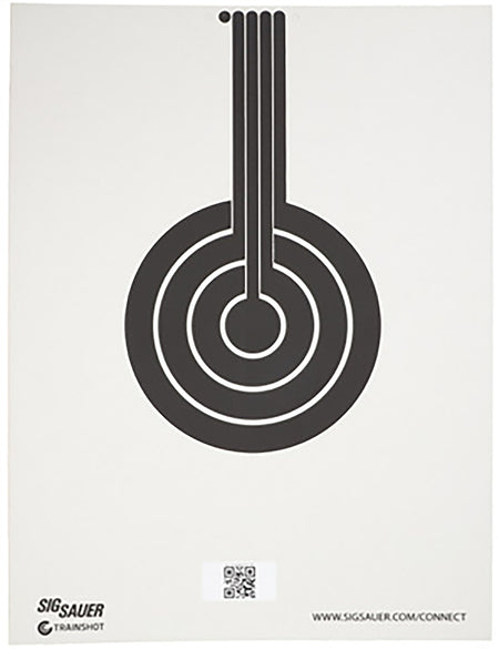 Sig Sauer SCT350 T300 Bullseye Replacement Hanging Target Black/White