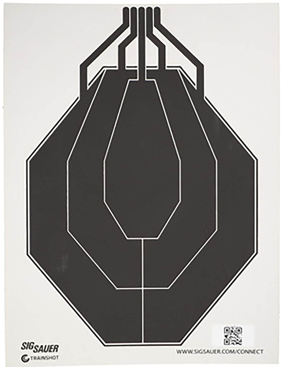Sig Sauer SCT354 T300 IPSC Replacement Hanging Target Black/White