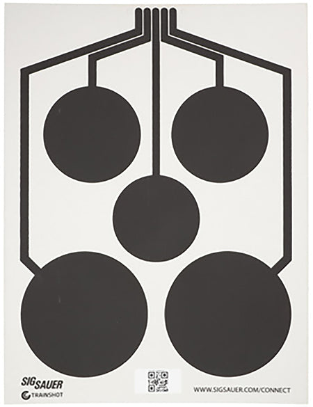 Sig Sauer SCT357 T300 Multi Zone Replacement Hanging Target Black/White