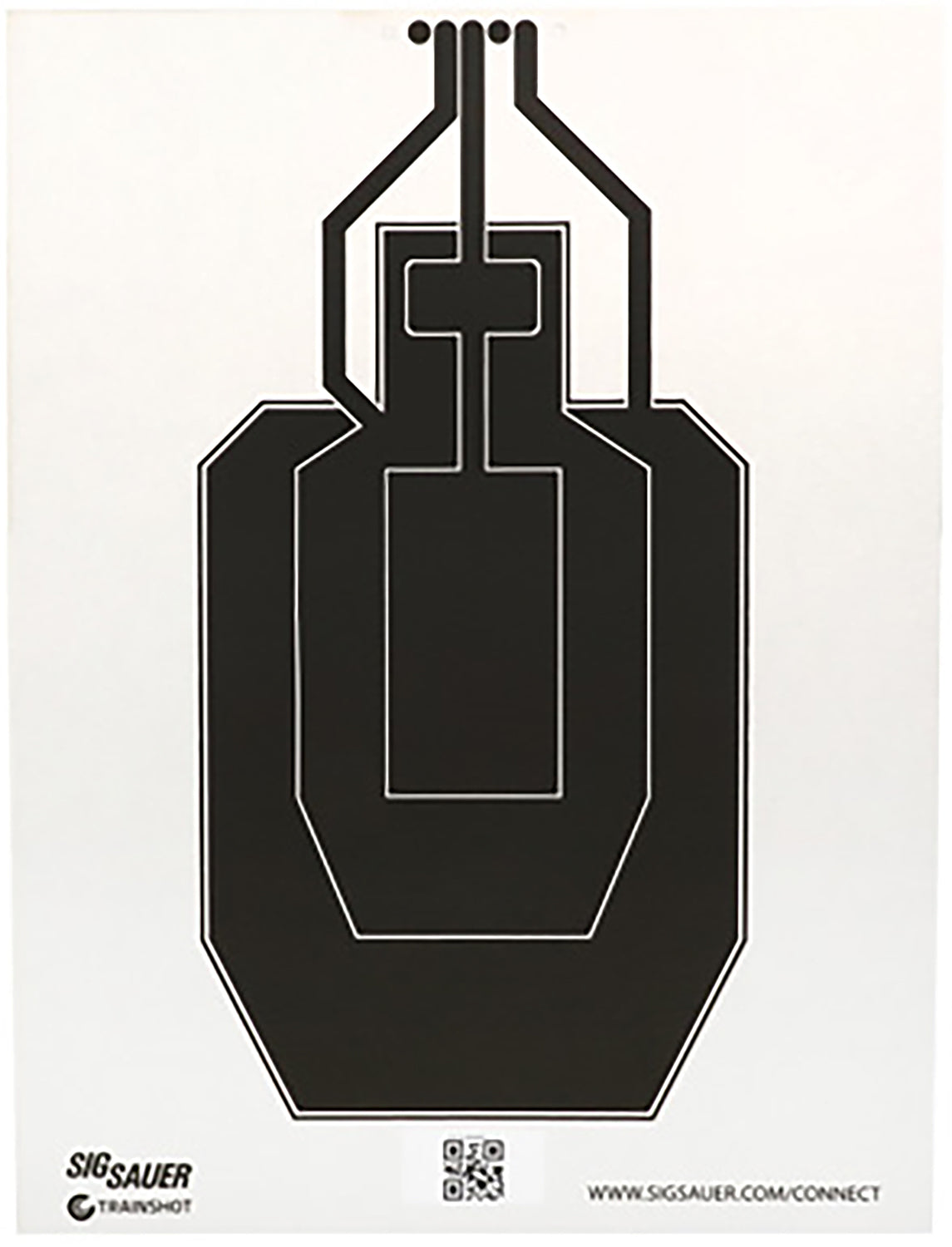 Sig Sauer SCT358 T300 USPSA Replacement Hanging Target Black/White