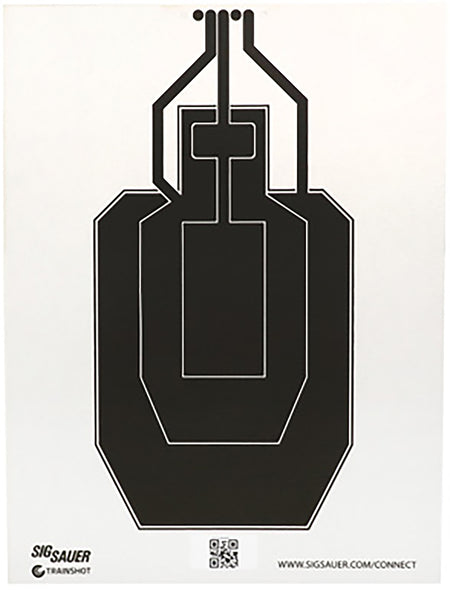 Sig Sauer SCT358 T300 USPSA Replacement Hanging Target Black/White