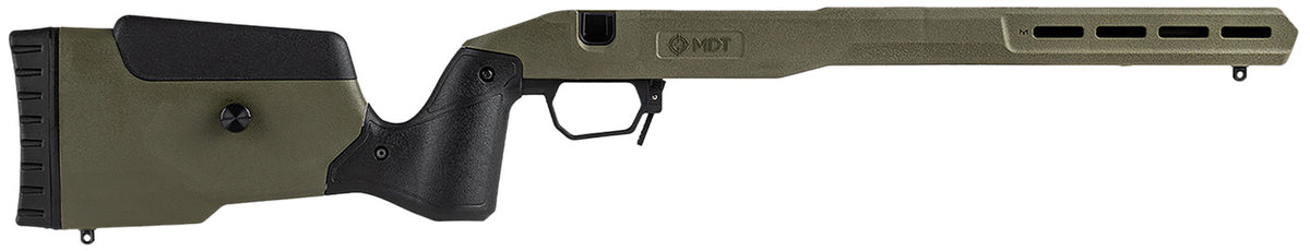 MDT 106232ODG Oryx Chassis System OD Green 6061-T6 Aluminum for Ruger American SA