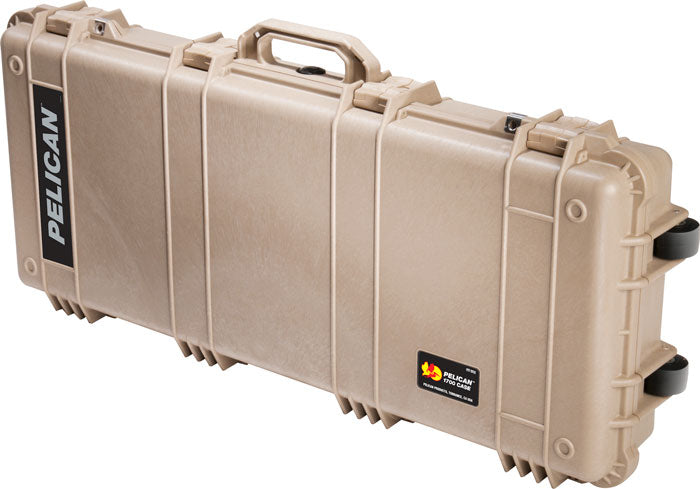 Pelican 1700 Wheeled Gun Case with 3-Piece Foam Fits 34" Guns Tan