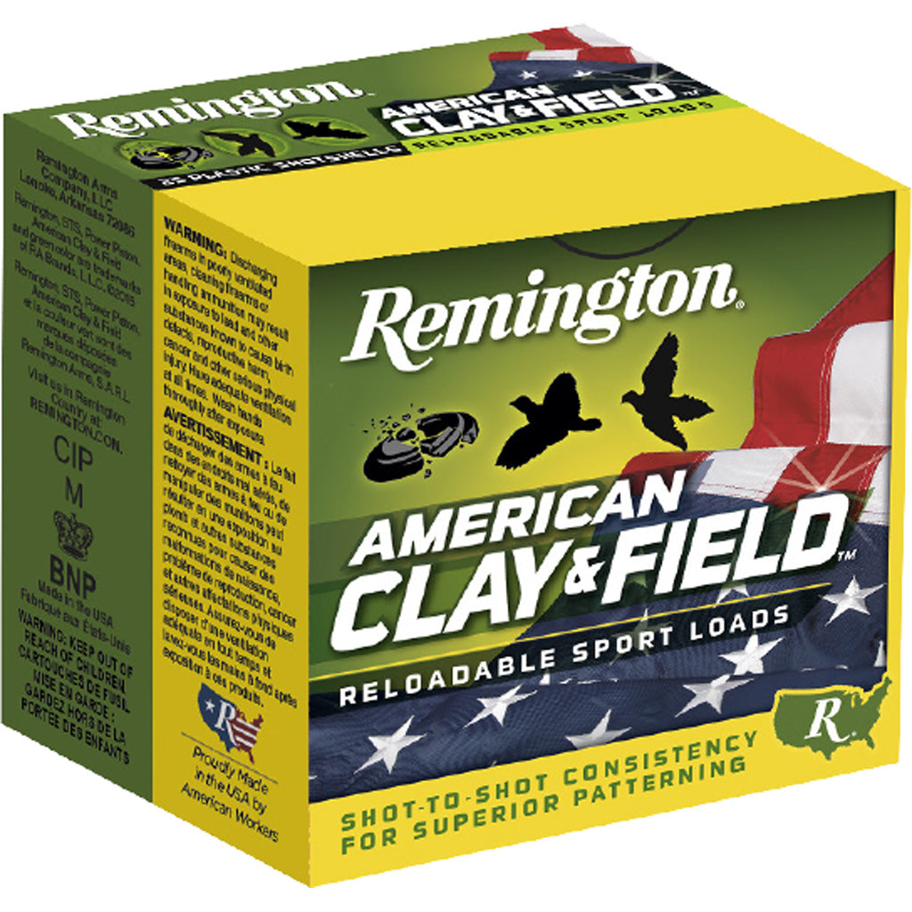 Remington American Clay & Field Sport Loads 12 Gauge 2.75 in / 2.75 in #7.5 1-1/8 oz