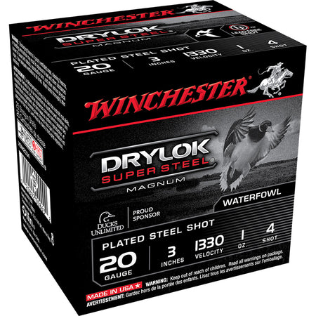 Winchester Drylok Super Steel Magnum 20 Gauge 3 in / 3 in #4 1 oz