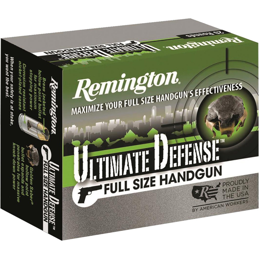 Remington 28971 Ultimate Defense Brass Jacket Hollow Point  185 Grain .45 ACP/Auto