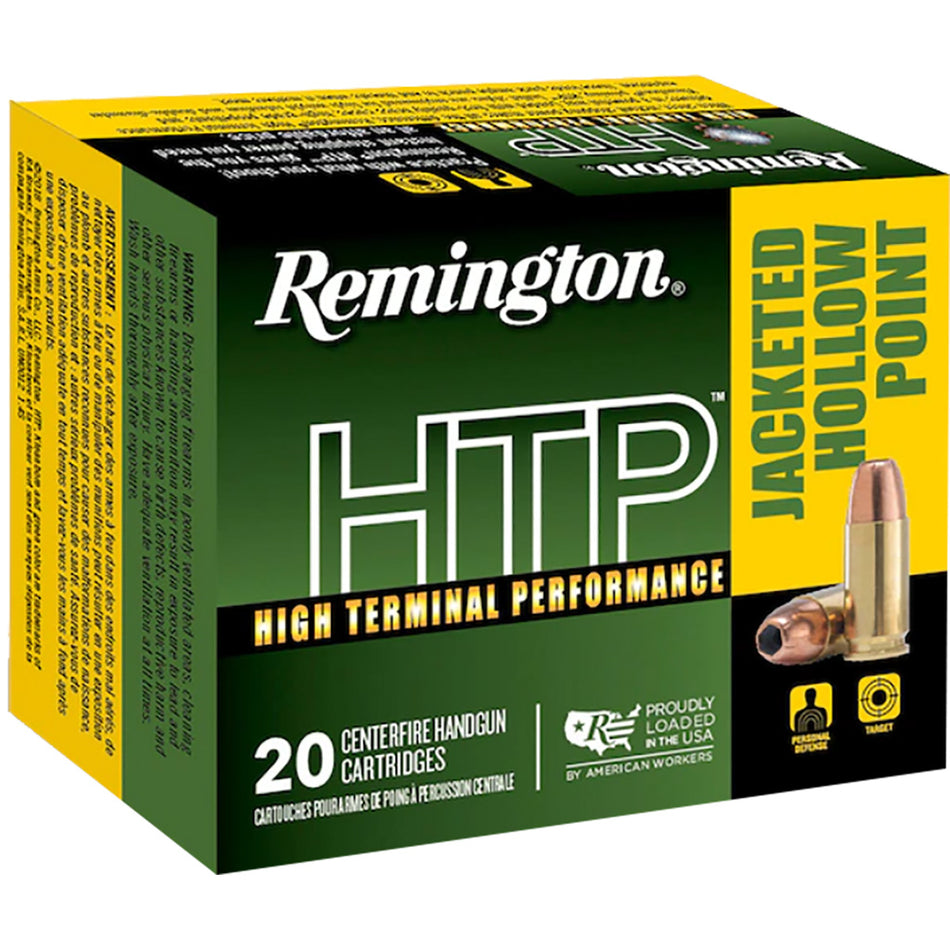 Remington 22306 HTP Jacketed Hollow Point JHP 155 Grain .40 S&W
