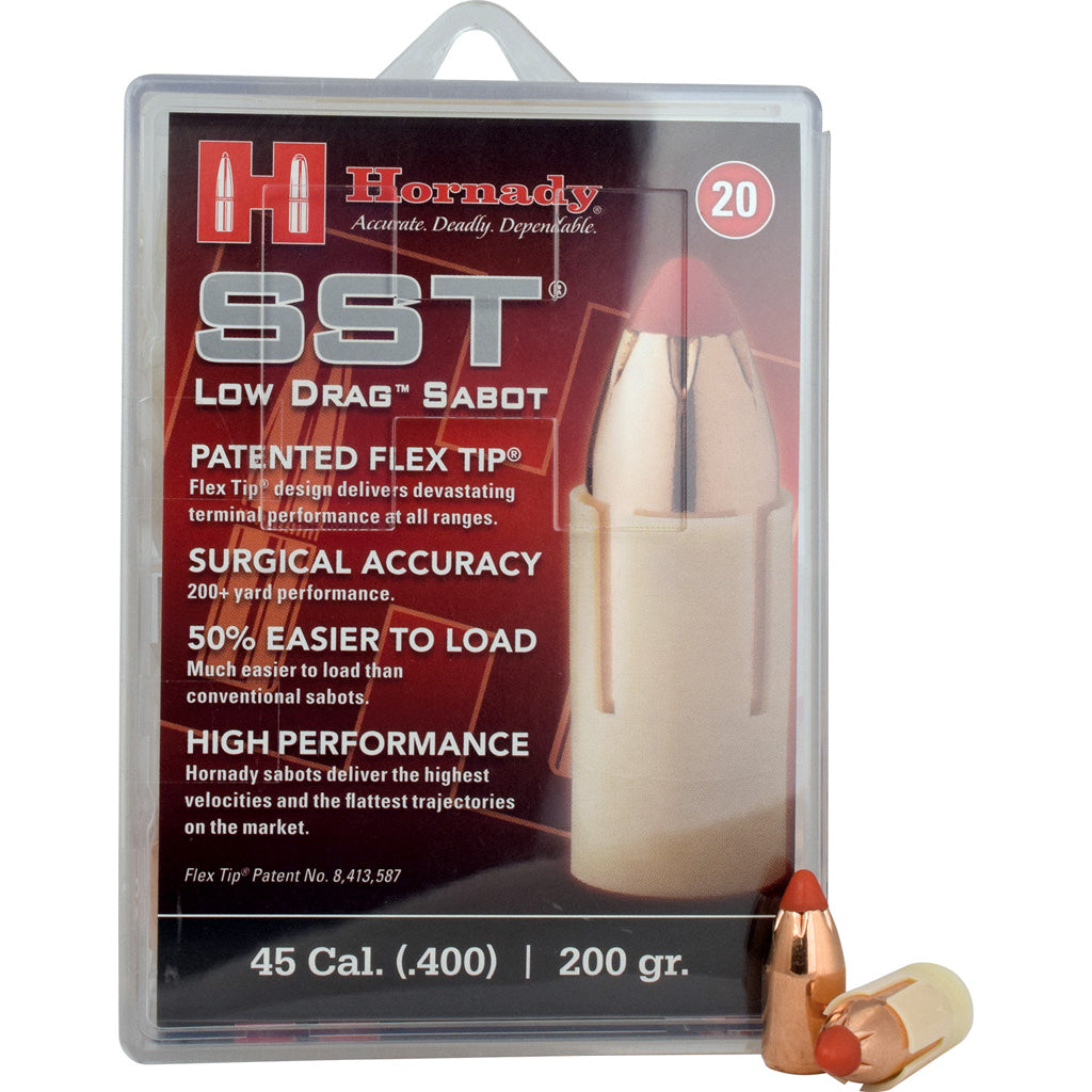 Hornady Muzzleloading Sabots with SST Bullets 45 Cal. 200 gr. Low Drag 20 rd.