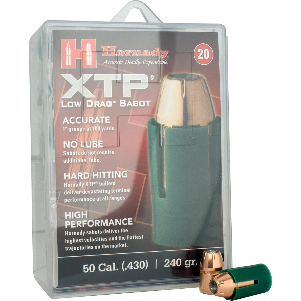 Hornady Muzzleloading Sabots with XTP Bullets 50 Cal. 240 gr. 20 rd.