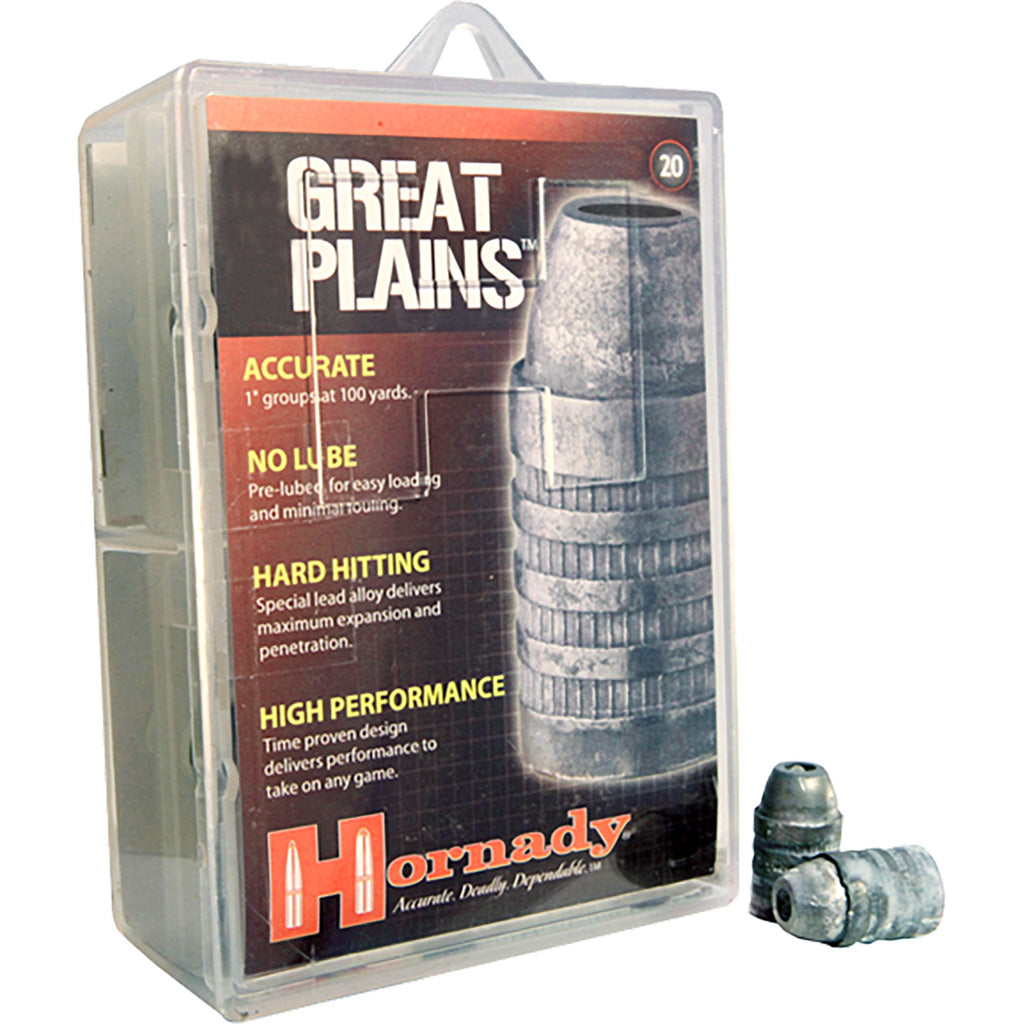 Hornady Great Plains 50 Cal. 385 gr. Hollow Base Hollow Point Bullets 20 rd.