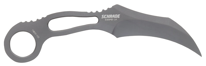 Schrade Boneyard CLR Fixed Blade Karambit Knife AUS-8 Steel with Sheath