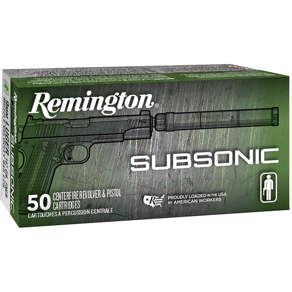 Remington Subsonic 9mm Luger / Parabellum 147 gr TMC ammo