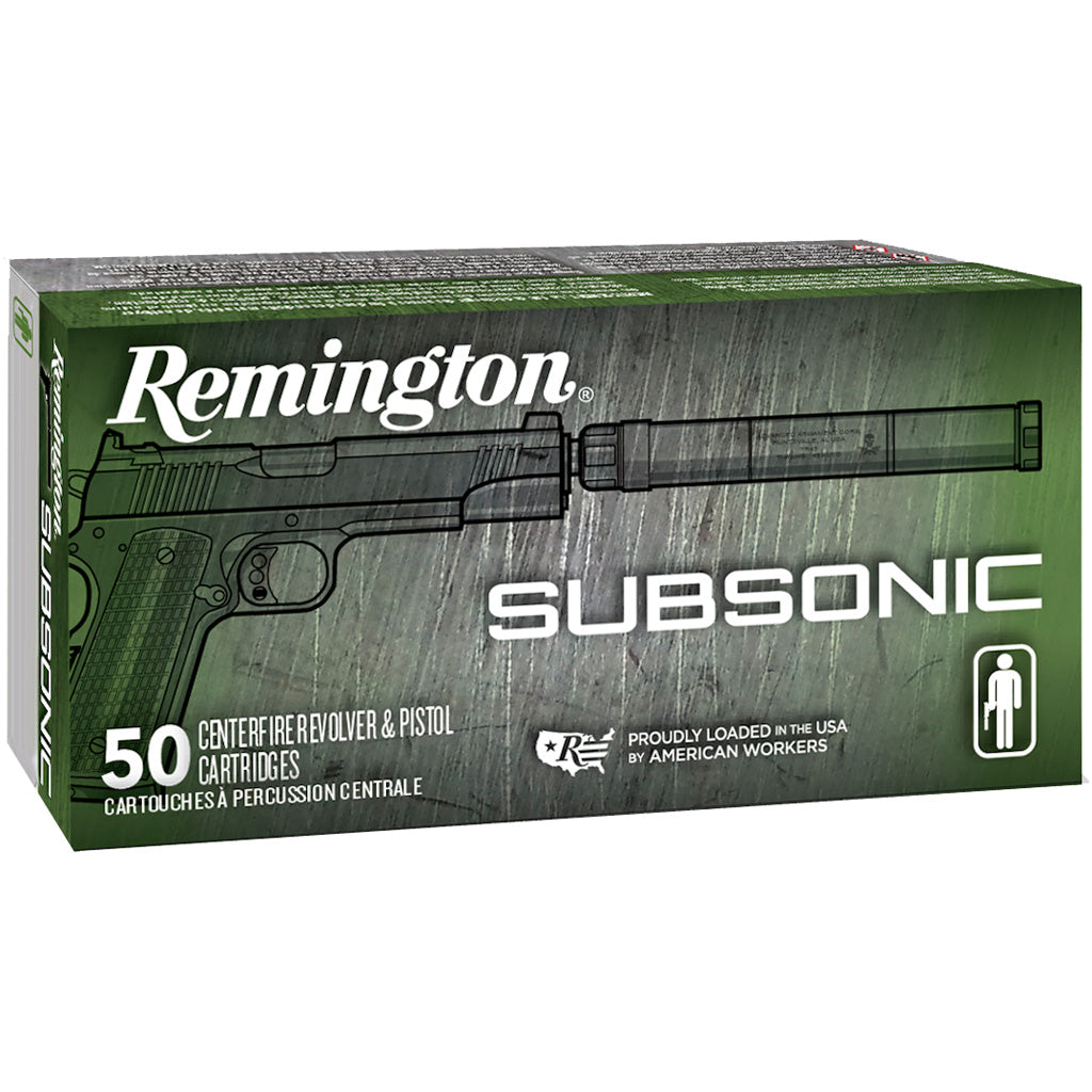Remington 28428 Subsonic Flat Nose Enclosed Base  230 Grain .45 ACP/Auto