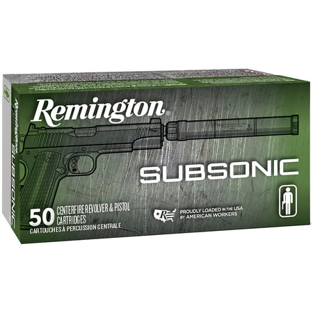 Remington 28428 Subsonic Flat Nose Enclosed Base  230 Grain .45 ACP/Auto