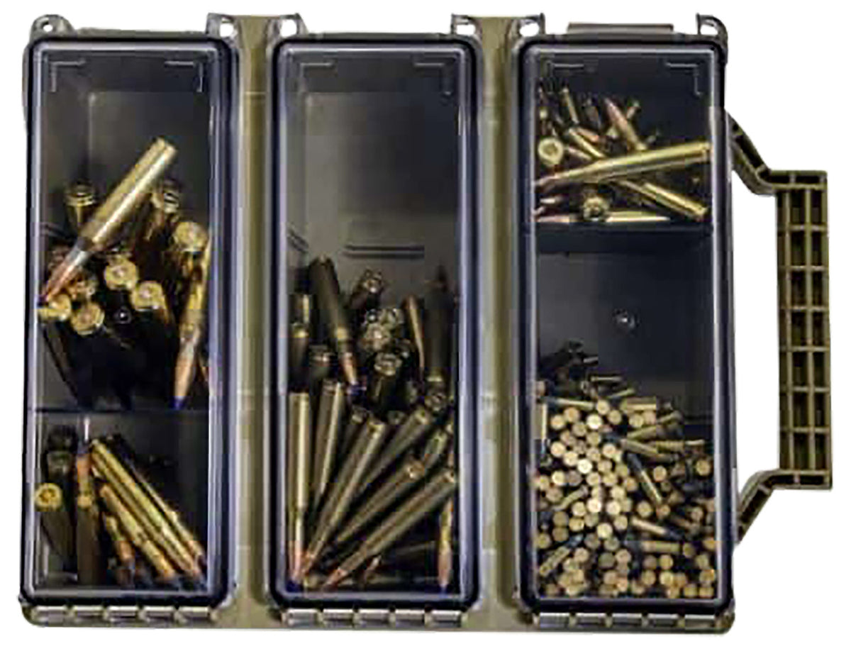 Berry's 33805 Tri-Can Triple Ammo Storage Can Tan Plastic