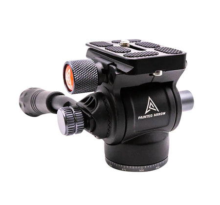 Painted Arrow MAGFH1 FH1 Tripod Fluid Head Black Ultra-Lightweight Arca Swiss