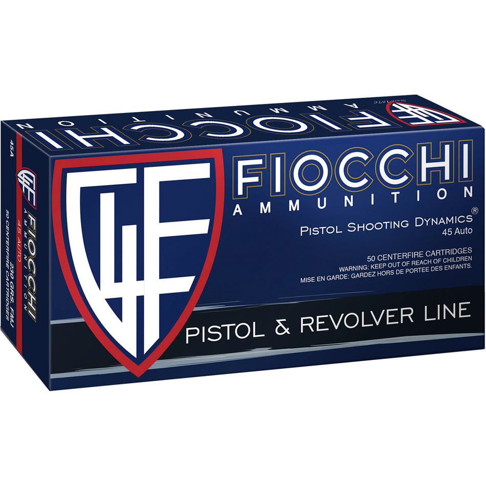 Fiocchi 45A500 Training Dynamics 45 ACP 230 gr Full Metal Jacket (FMJ)