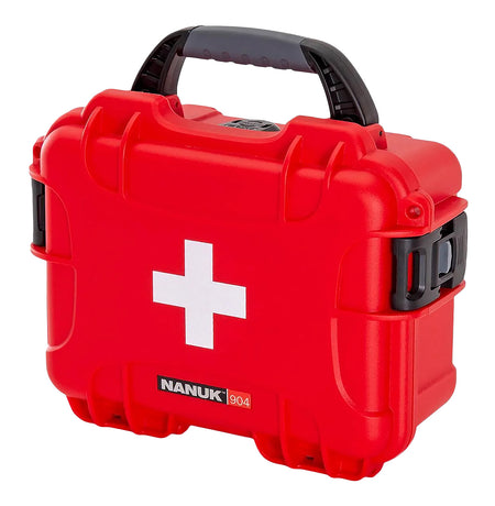 Nanuk 904S000RDPA0FSA01 First Aid Waterproof Hard Case Red NK-7 Resin