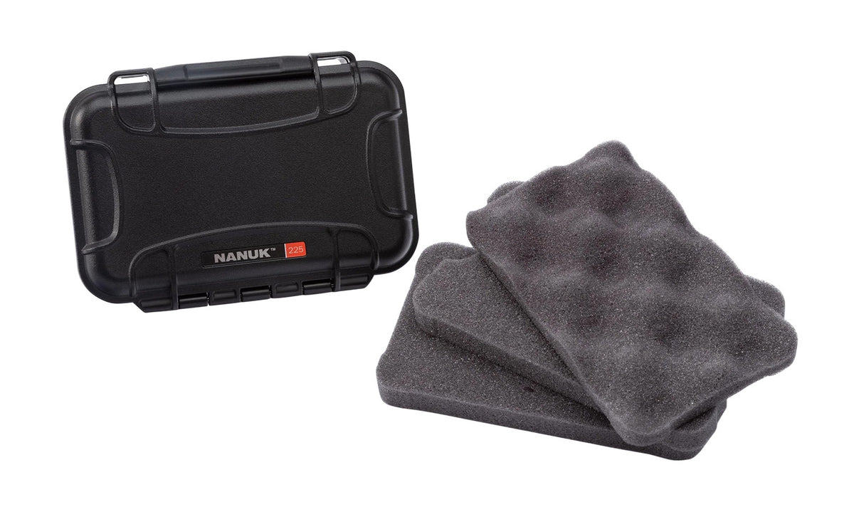 Nanuk 225 Broadhead Holder Black ABS Case with Precision-Cut Foam Insert