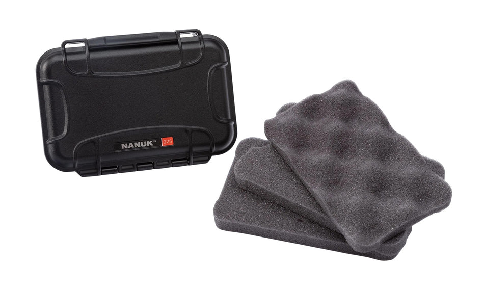Nanuk 225 Broadhead Holder Black ABS Case with Precision-Cut Foam Insert