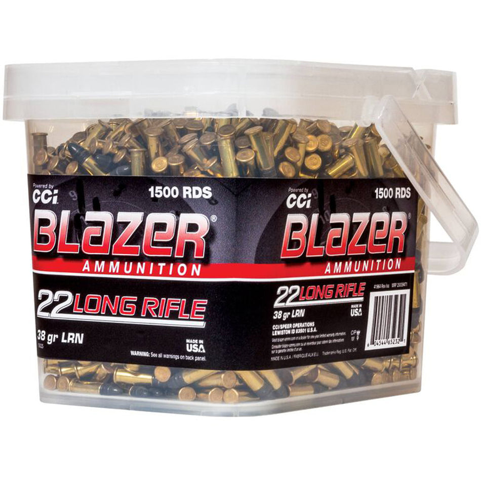 Blazer 10025  Lead Round Nose LRN 38 Grain .22 Long Rifle
