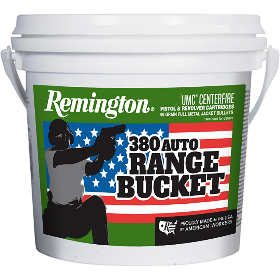 Remington UMC Range Bucket .380 ACP/Auto 95 gr FMJ ammo
