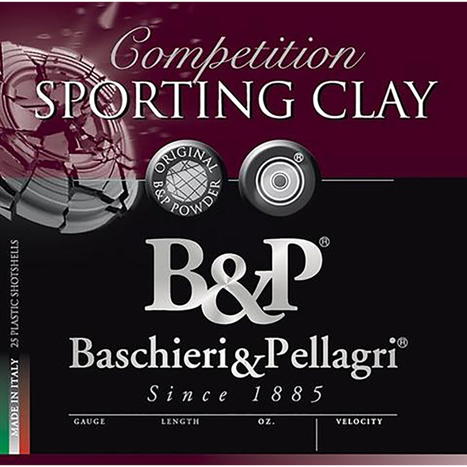 Baschieri and Pellagri Competition Sporting Clay High Velocity 12 Gauge 2.75 in / 2.75 in #8 1 oz