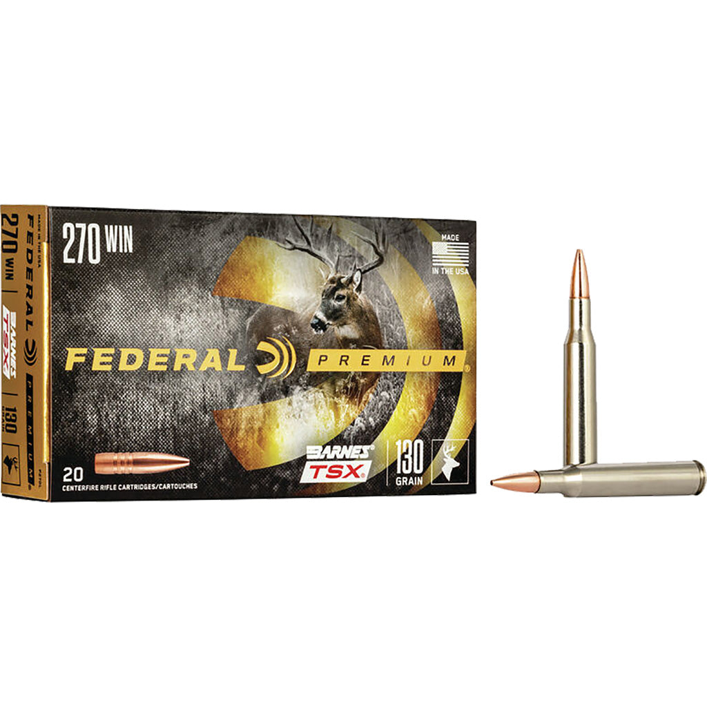 Federal P270L Premium Barnes TSX  130 Grain .270 Winchester