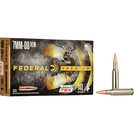 Federal P708C Premium Barnes TSX  140 Grain 7mm-08 Remington