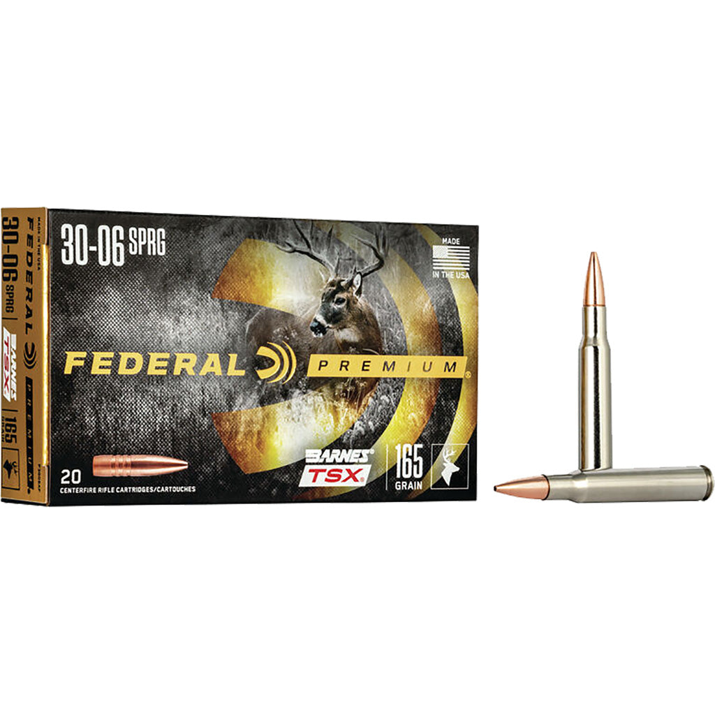 Federal P3006AF Premium Barnes TSX  165 Grain .30-06 Springfield