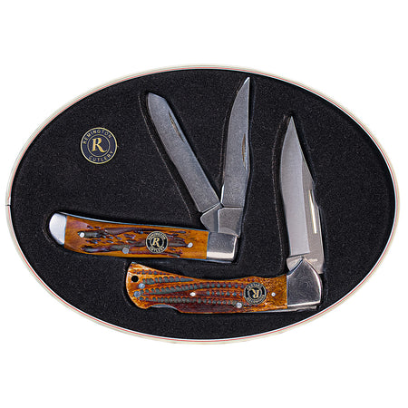 Remington American Classic Collector Tin Gift Set with Trapper and Lockback Knife