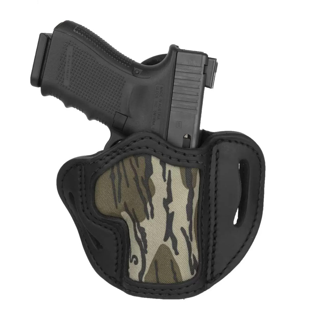1791 Gunleather BHC OWB Belt Holster Mossy Oak Stealth Black Right Hand Sub Compact