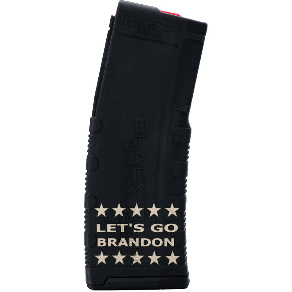 Black Rain Ordnance AR15 Laser-Engraved LGB Line of Stars Magazine 5.56/.223 30 Round