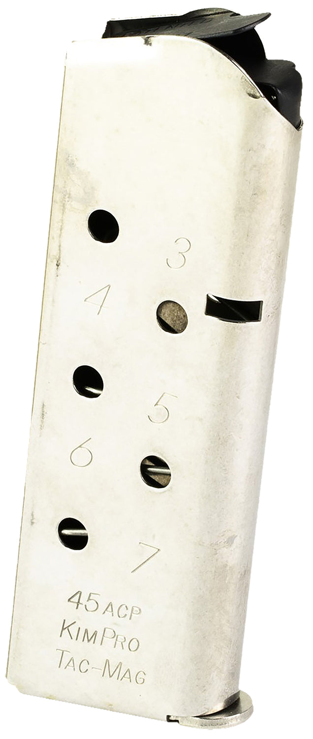 Kimber 1100813A Tac-Mag 7-Round Compact .45 ACP 1911 Magazine Stainless Steel