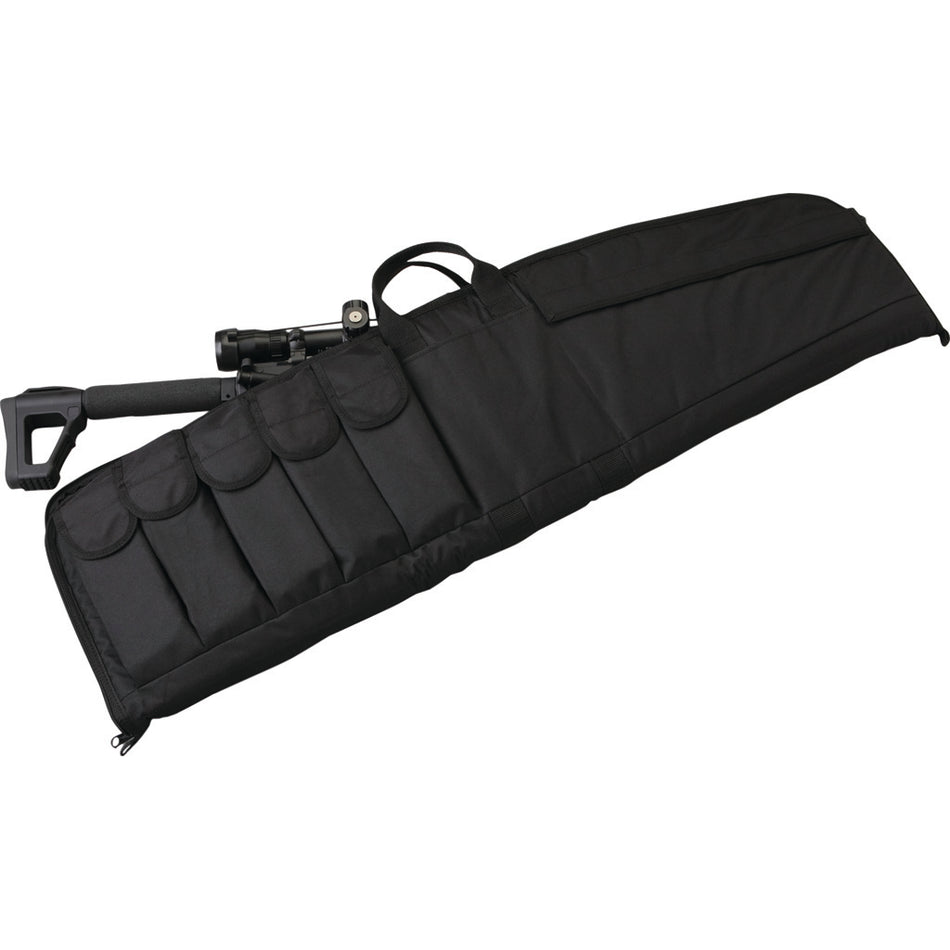 Uncle Mike's Tactical Rifle Case 41 in. Black with Mag Pouches
