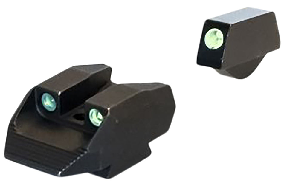 Kimber ML11231 K6S 3-Dot Green Tritium Night Sight Set, Black Outline
