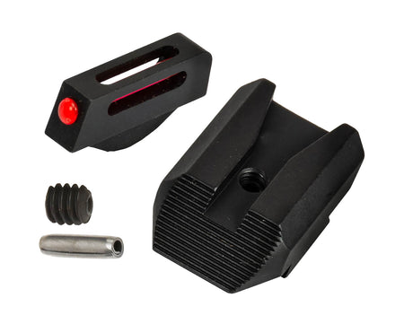 Kimber 4000153 K6s Fiber Optic Sight Set Red Front/Black Blank Rear