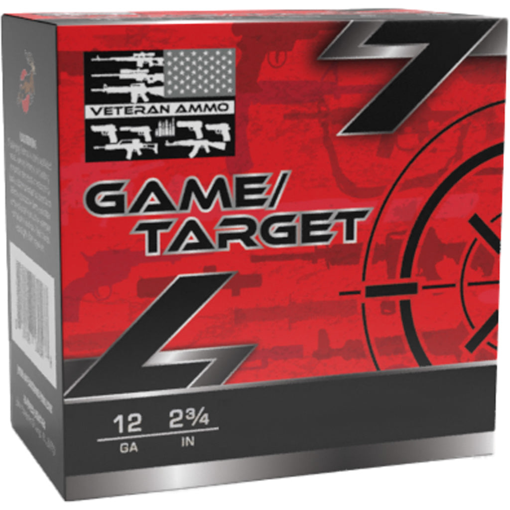 Veteran Ammo Game & Target Heavy Brass 12 Gauge 2.75 in / 2.75 in #6 1-1/4 oz