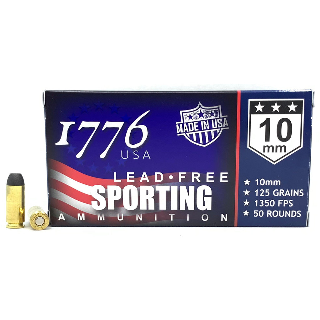 1776 USA Sporting 10mm Auto 125 gr Solid ammo