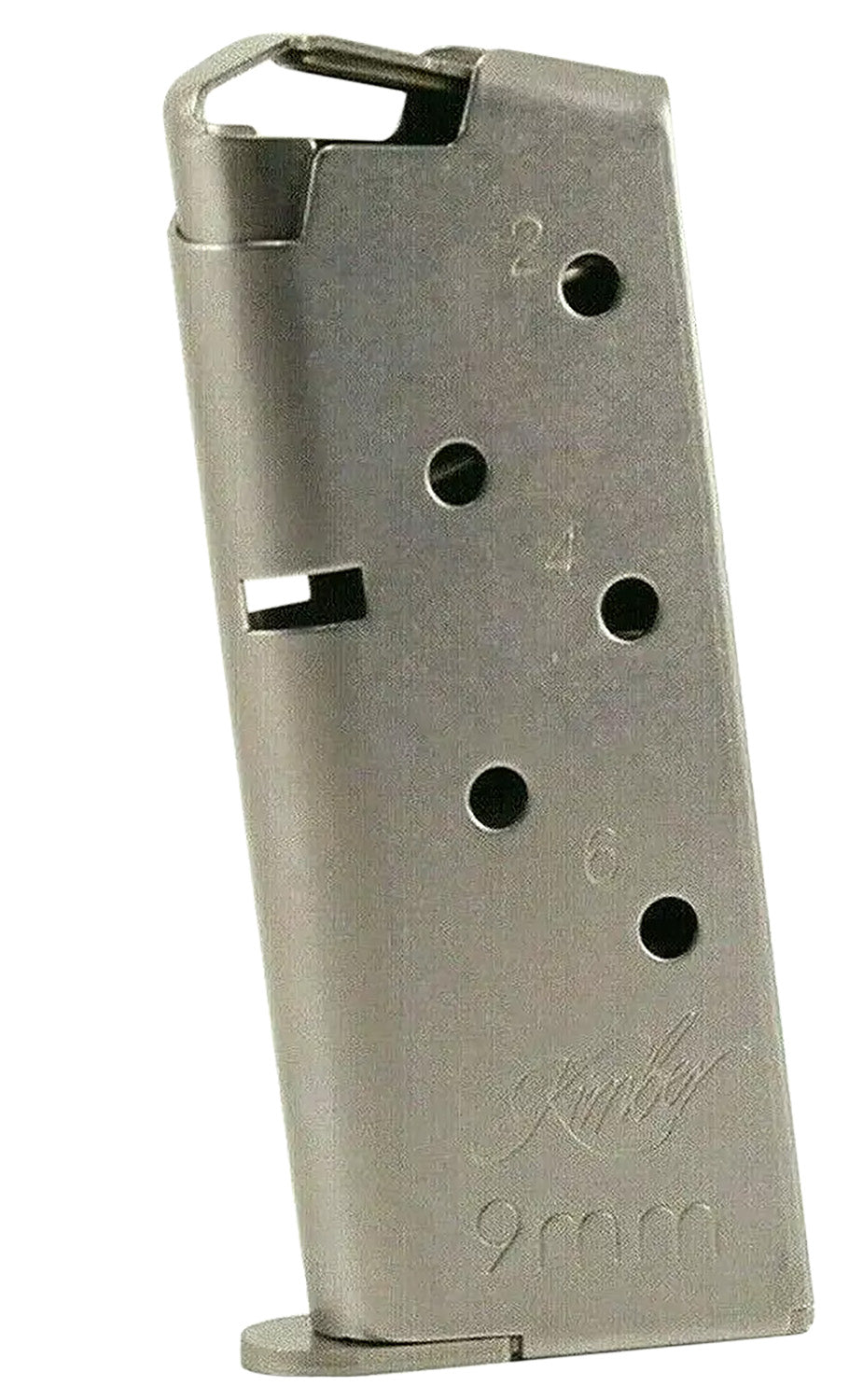 Kimber 1200846A Micro 9 6-Round Flush Fit 9mm Luger Silver Stainless Magazine