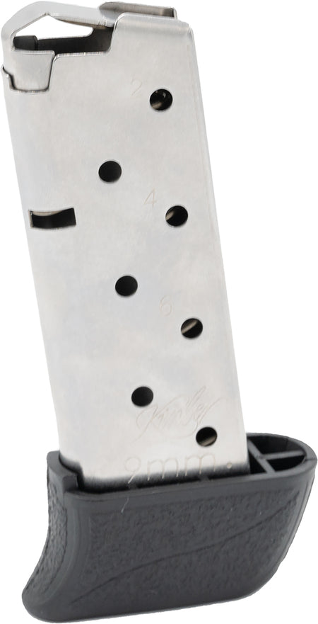 Kimber 1200848A Micro 9 8-Round Extended 9mm Luger Silver Stainless Magazine