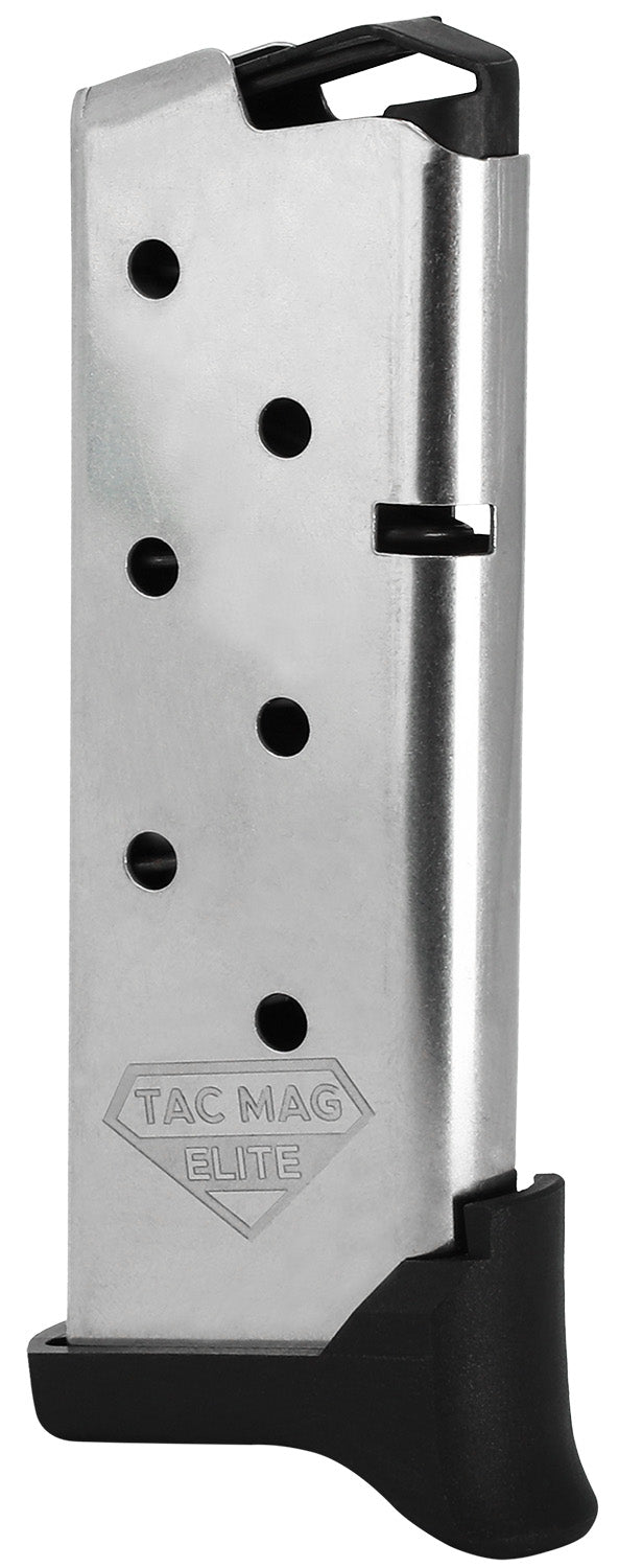 Kimber 1200930A Micro 9 Tac-Mag 7-Round Extended 9mm Luger Silver Steel Magazine