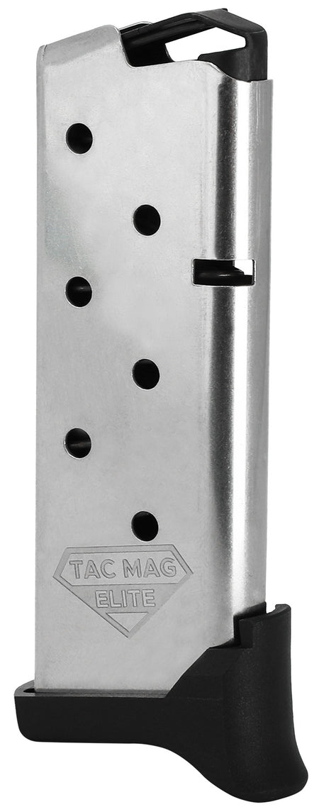 Kimber 1200930A Micro 9 Tac-Mag 7-Round Extended 9mm Luger Silver Steel Magazine