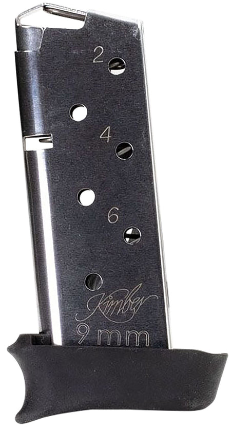 Kimber 4000905 Micro 9 7-Round Extended 9mm Luger Stainless Magazine w/ Hogue Grip Extender